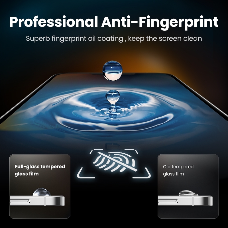 UGREEN 80967 Full Coverage HD Tempered Glass Screen Protector with view 3