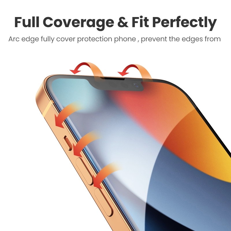 UGREEN 80967 Full Coverage HD Tempered Glass Screen Protector with view 7