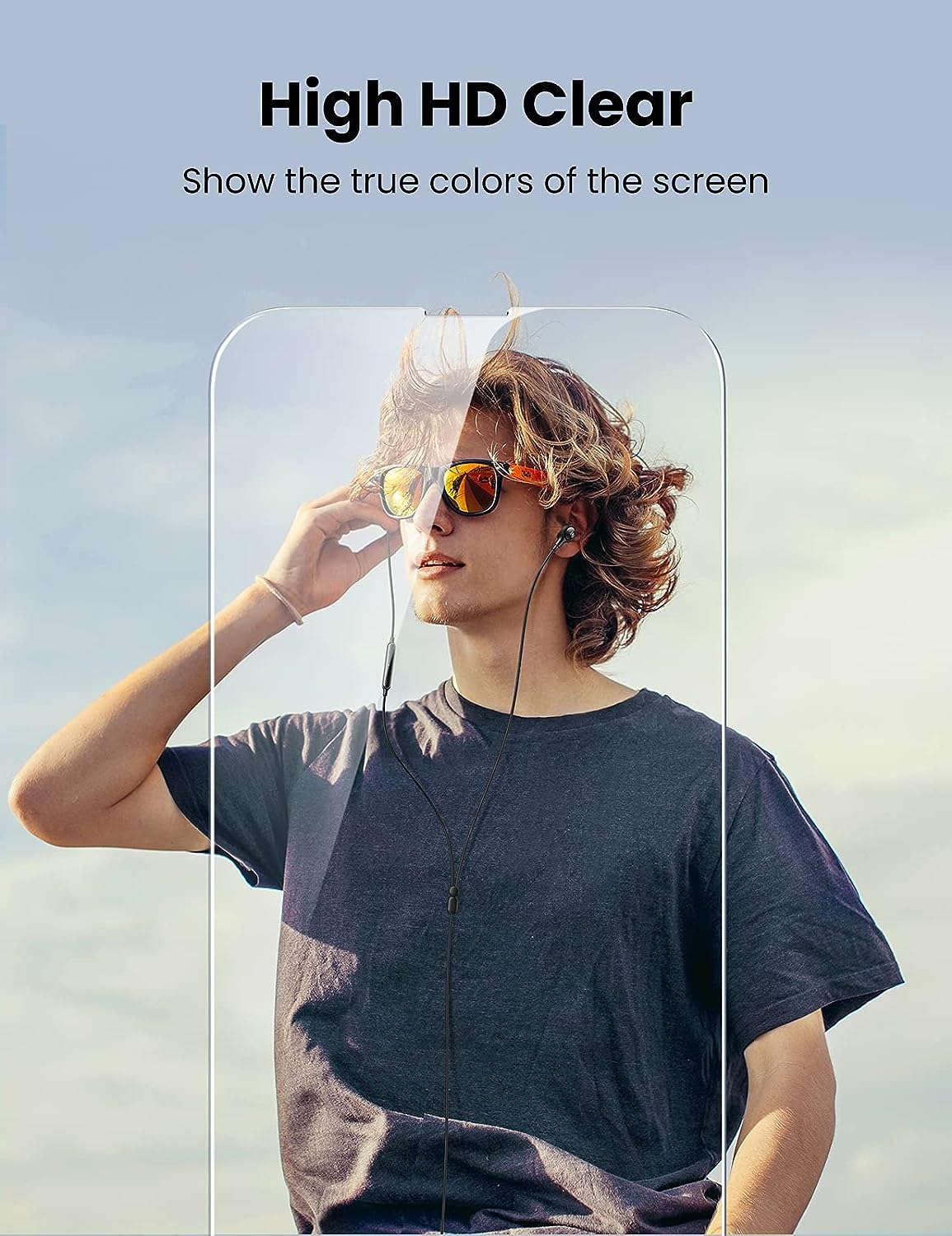 UGREEN 80969 Full Coverage HD Tempered Glass Screen Protector with view 5