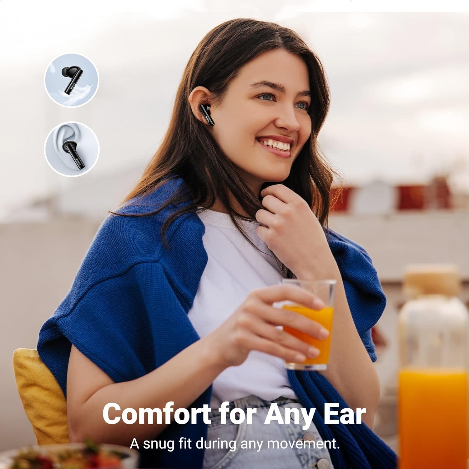 UGREEN 90401 HiTune T3 Active Noise-Cancelling Wireless Earbuds (Black) view 3
