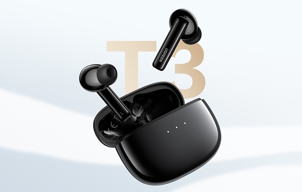 UGREEN 90401 HiTune T3 Active Noise-Cancelling Wireless Earbuds (Black) view 7