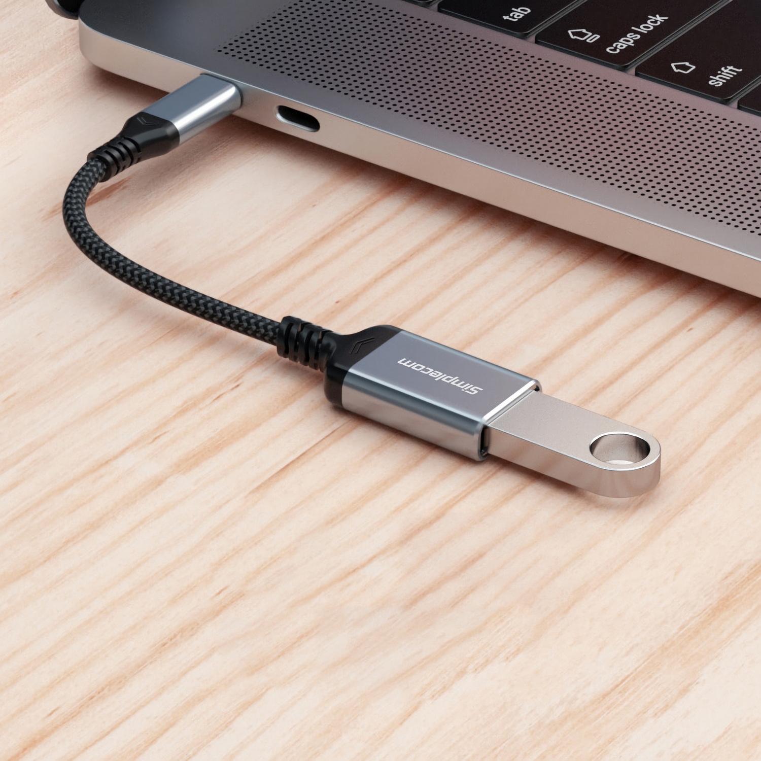 Simplecom CA131 USB-C Male to USB-A Female USB 3.0 OTG Adapter Cable view 4