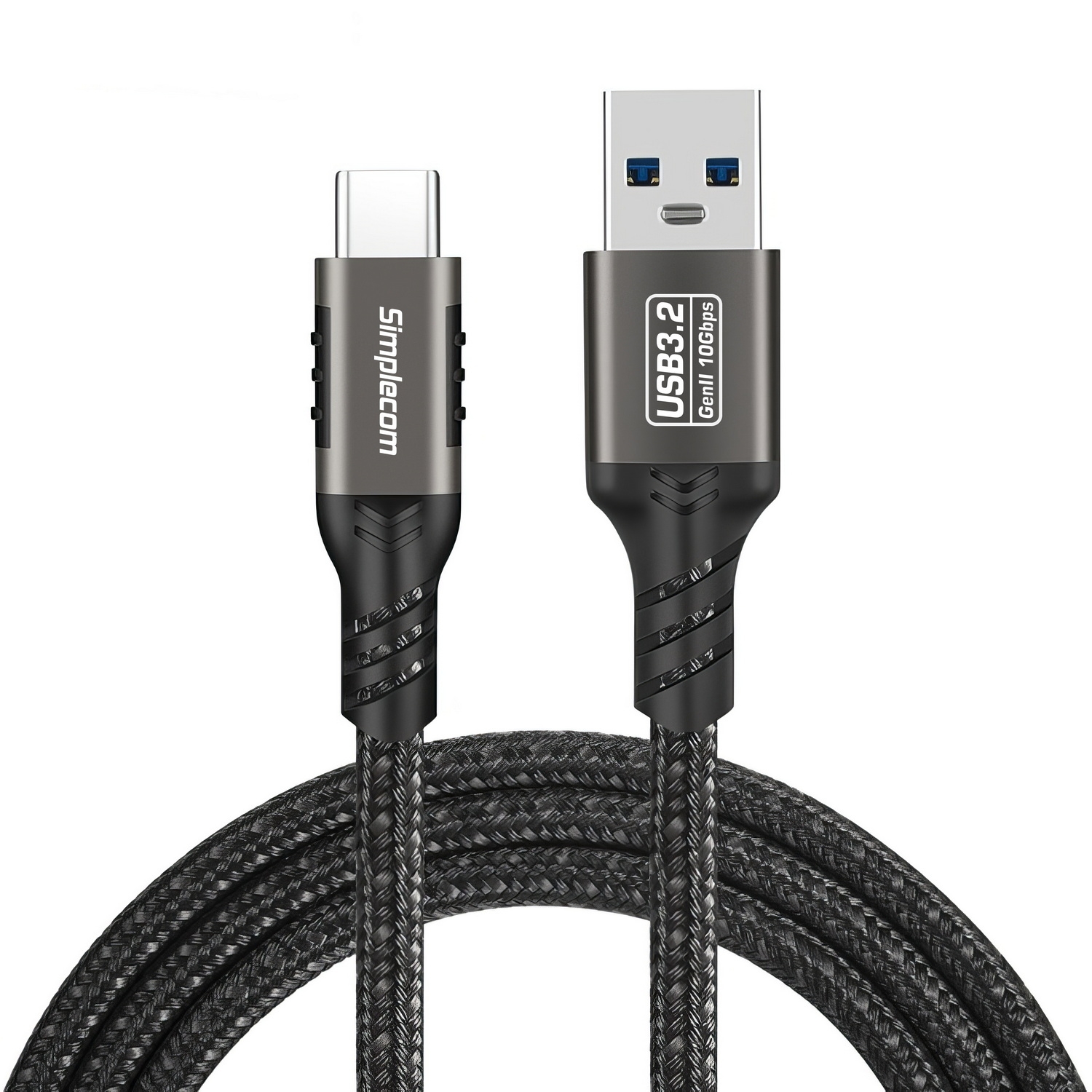 Simplecom CAU510 USB-A to USB-C Data and Charging Cable USB 3.2 Gen2 10Gbps 1M view 3