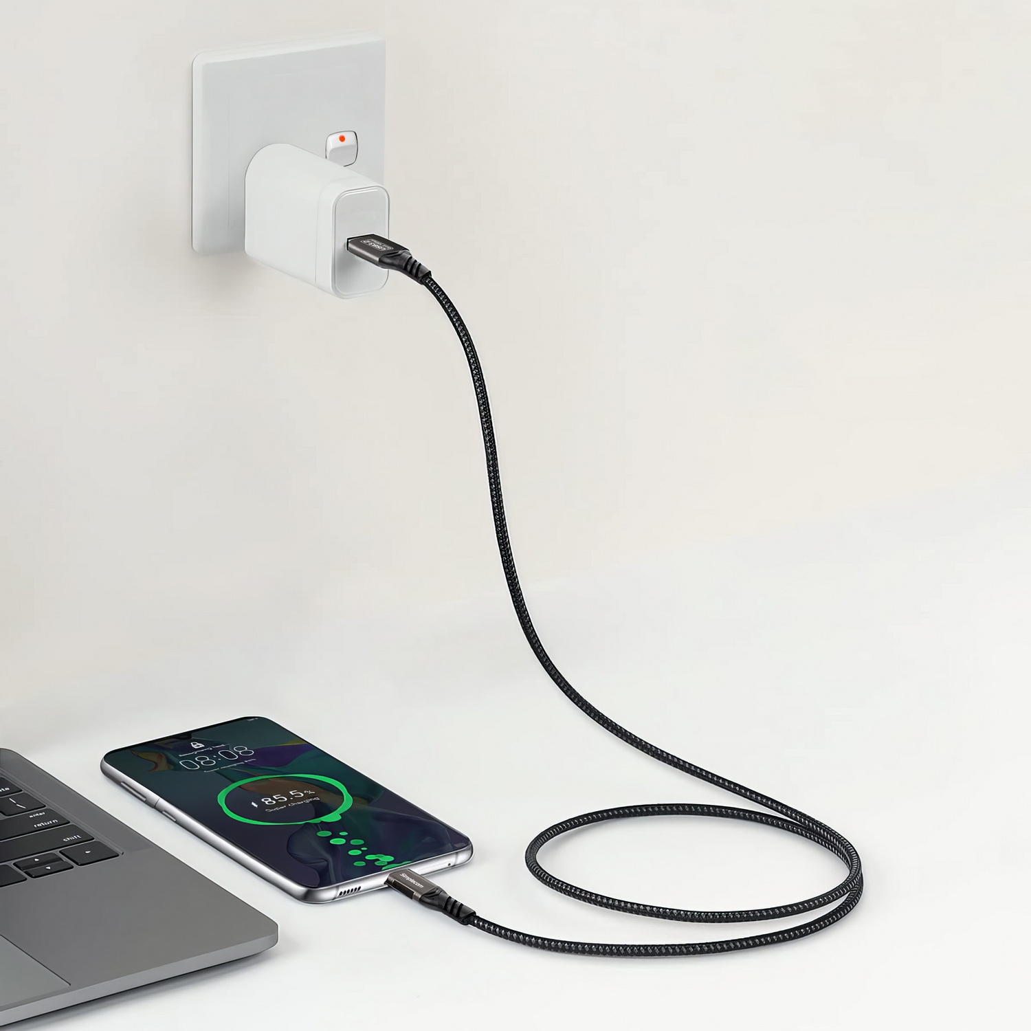 Simplecom CAU520 USB-A to USB-C Data and Charging Cable USB 3.2 Gen2 10Gbps 2M view 4