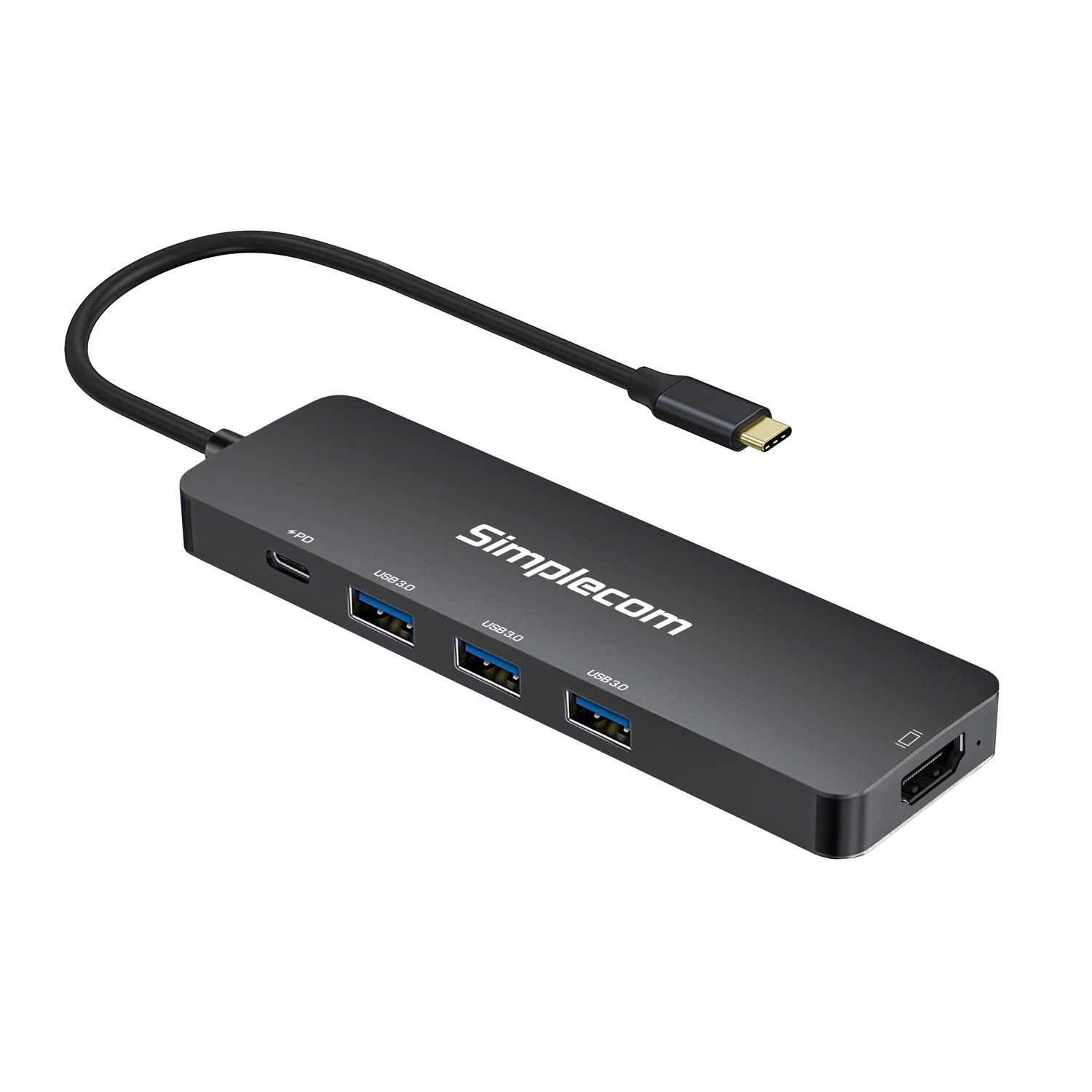 Simplecom CH545 USB-C 5-in-1 Multiport Adapter Docking Station with 3-Port USB view 3