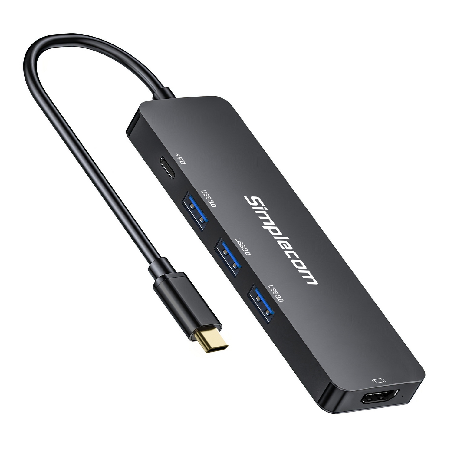 Simplecom CH545 USB-C 5-in-1 Multiport Adapter Docking Station with 3-Port USB view 4