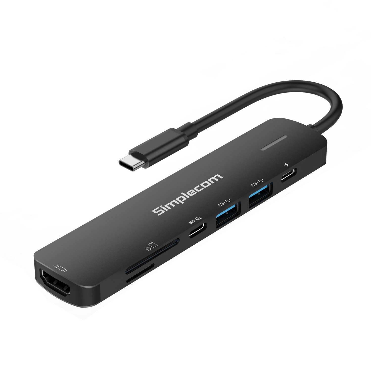 Simplecom CHT570 USB-C SuperSpeed 7-in-1 Multiport Hub Adapter HDMI 2.0 view 2