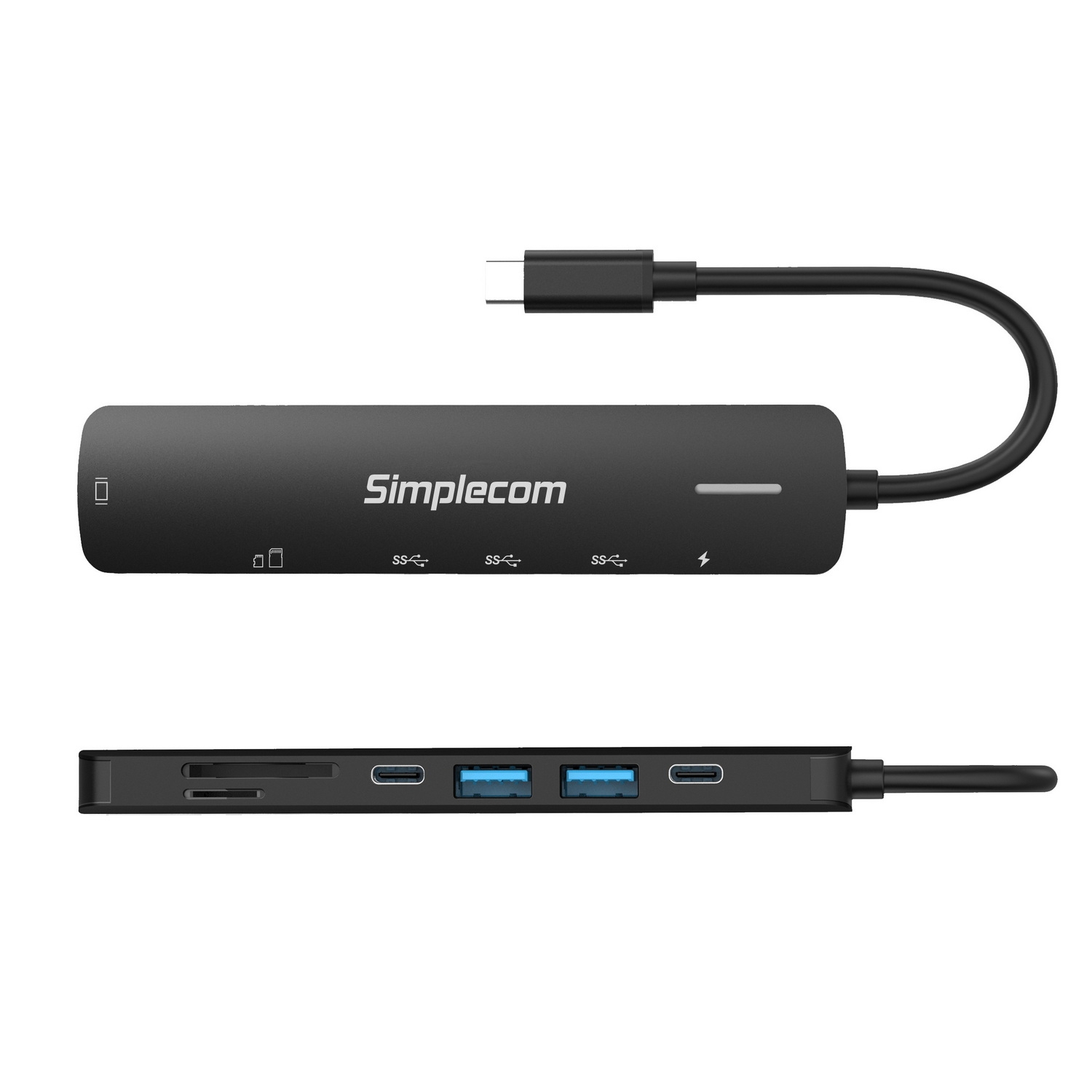 Simplecom CHT570 USB-C SuperSpeed 7-in-1 Multiport Hub Adapter HDMI 2.0 view 3