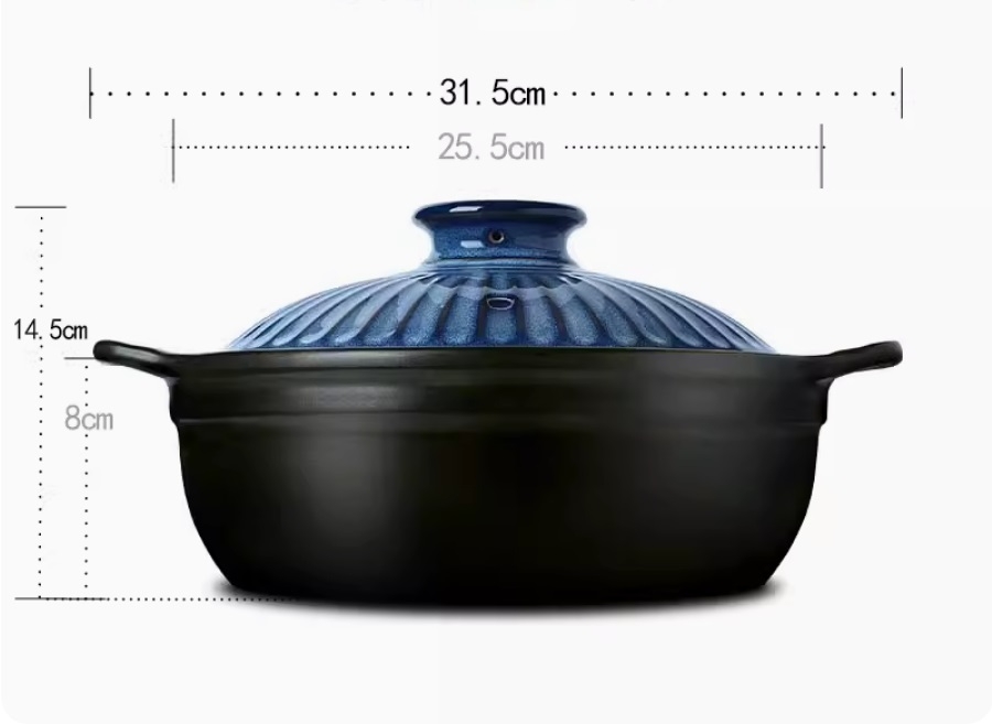 Color King Casserole with Lid Blue (2000ML) view 2