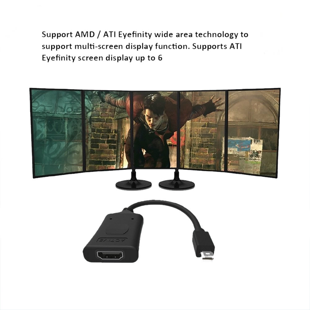 Simplecom DA101 Active MiniDP to HDMI Adapter 4K UHD (Thunderbolt and view 4