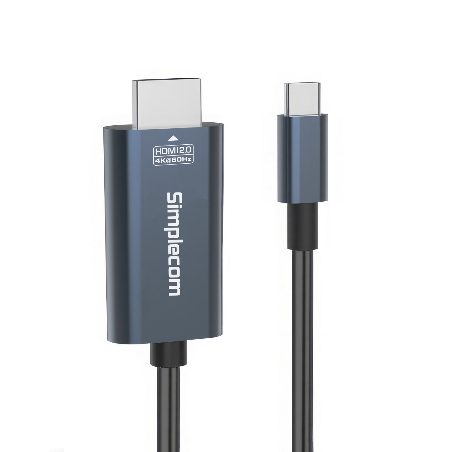 Simplecom DA322 USB-C Type-C to HDMI 2.0 Cable 2M HDCP 4K@60Hz view 2