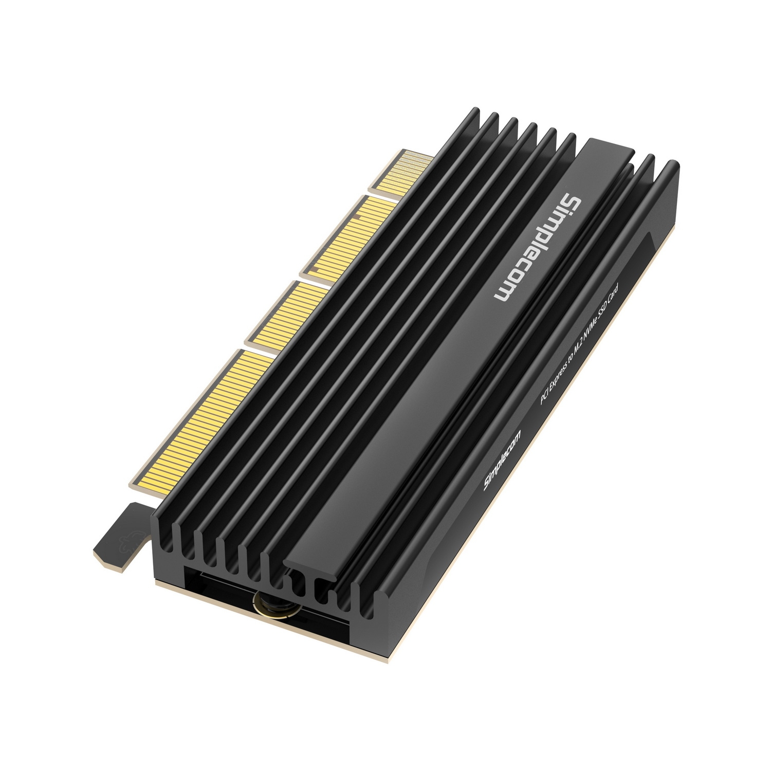Simplecom EC415B NVMe M.2 SSD to PCIe x4 x8 x16 Expansion Card with Aluminium view 2
