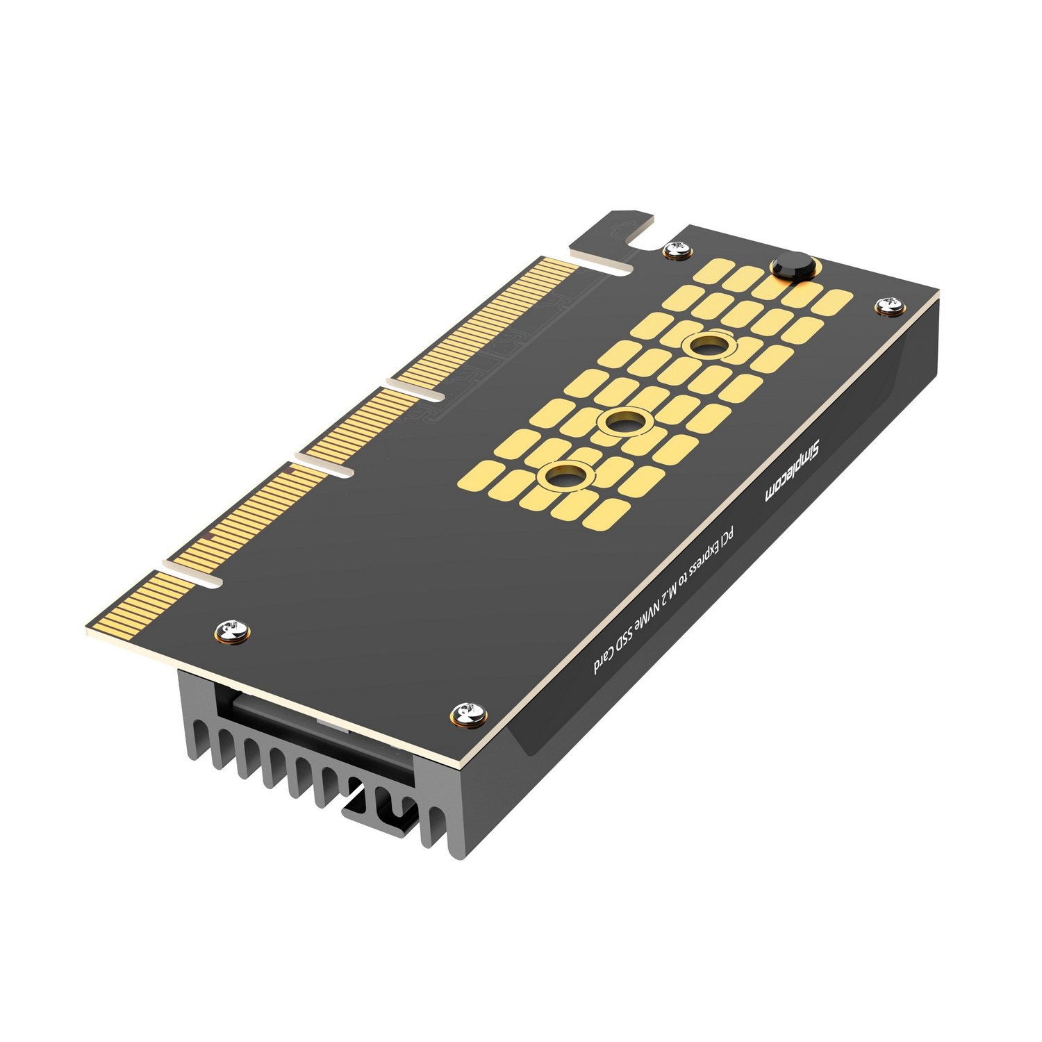 Simplecom EC415B NVMe M.2 SSD to PCIe x4 x8 x16 Expansion Card with Aluminium view 3