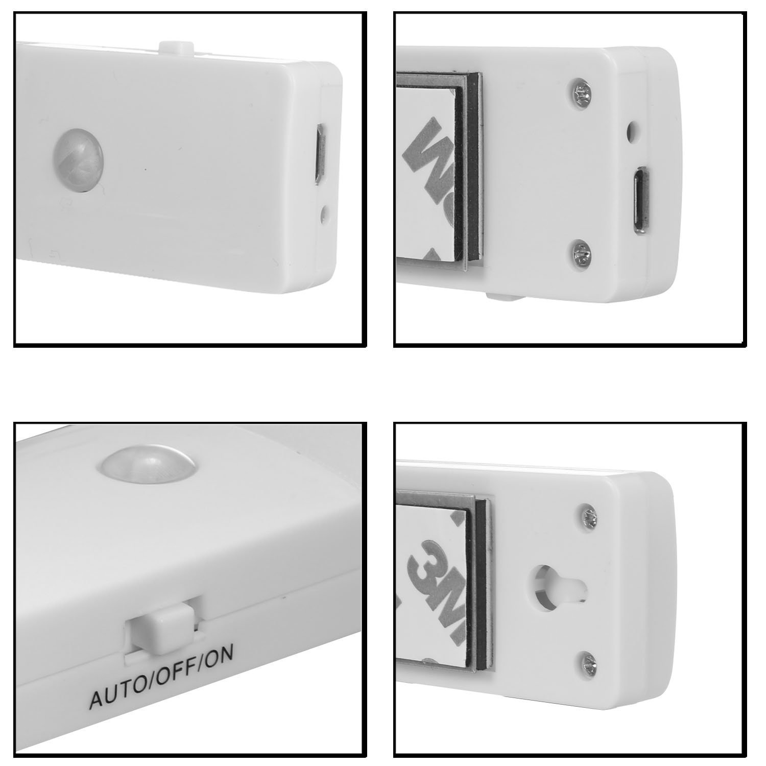 EL608 Rechargeable Infrared Motion Sensor Wall LED Night Light Torch (Cool White) view 5