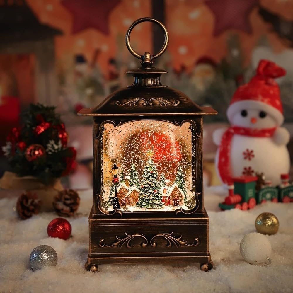 BDI Lamp-LW003-Snowman Music Lantern Sculpture Christmas view 2