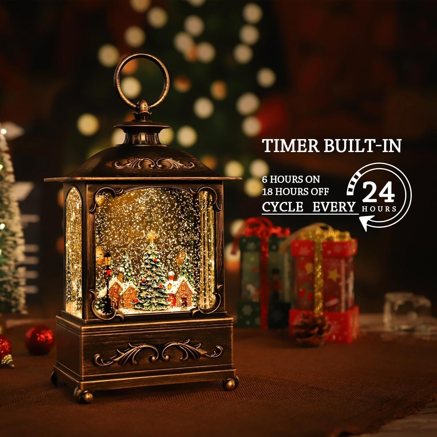 BDI Lamp-LW003-Snowman Music Lantern Sculpture Christmas view 3