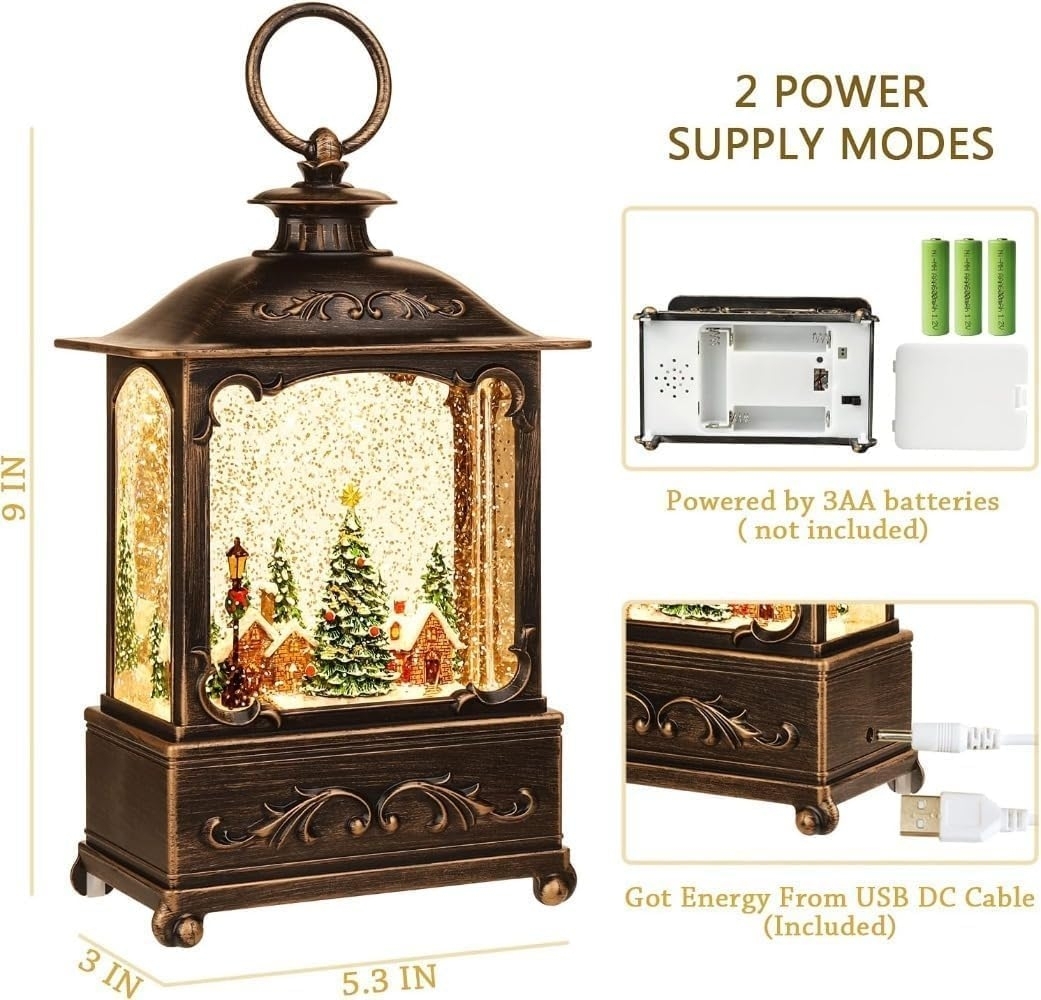 BDI Lamp-LW003-Snowman Music Lantern Sculpture Christmas view 5