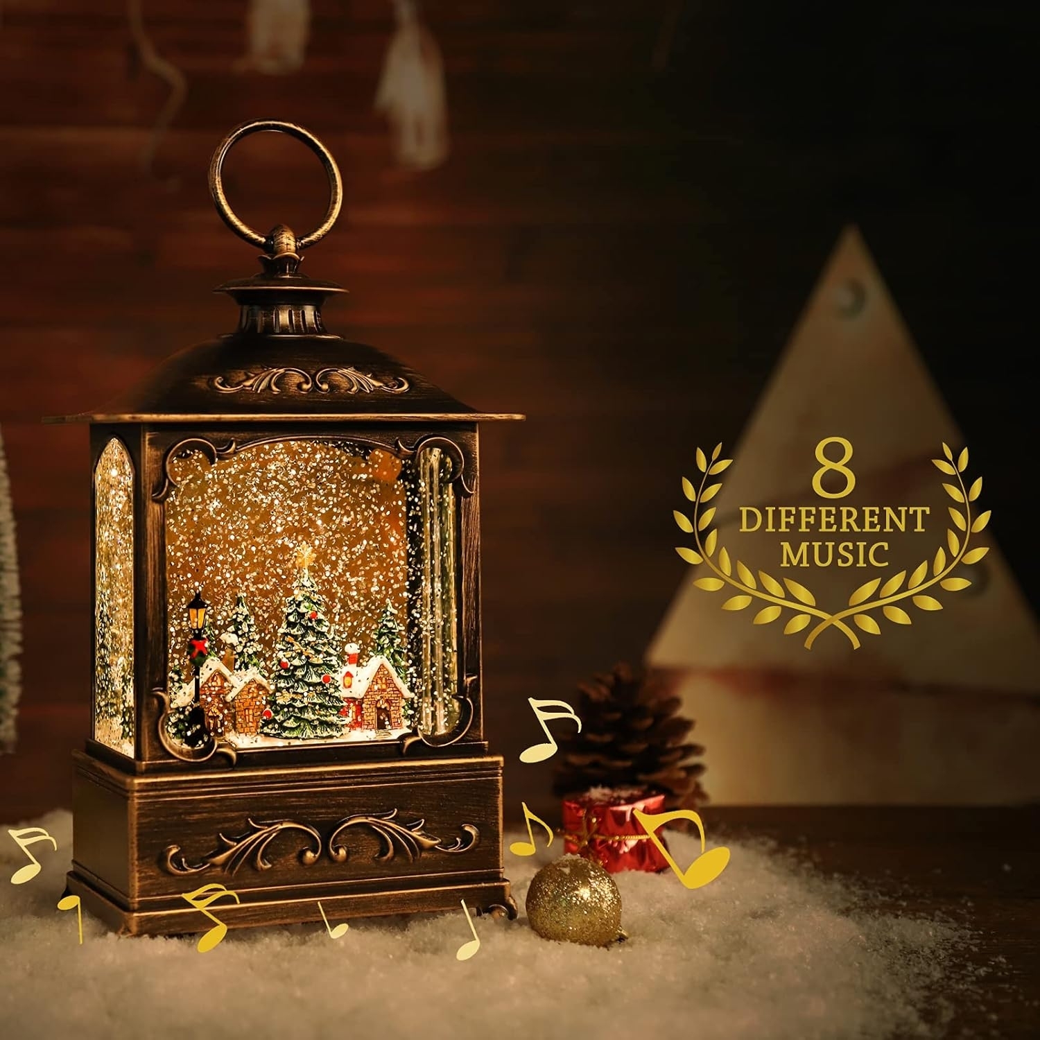 BDI Lamp-LW003-Snowman Music Lantern Sculpture Christmas view 7