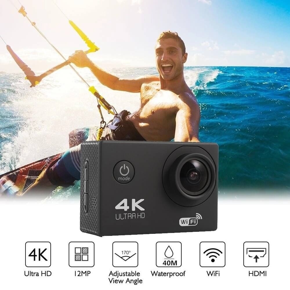 BDI New Action Camera 4K wifi sports DV Cam Blue view 4