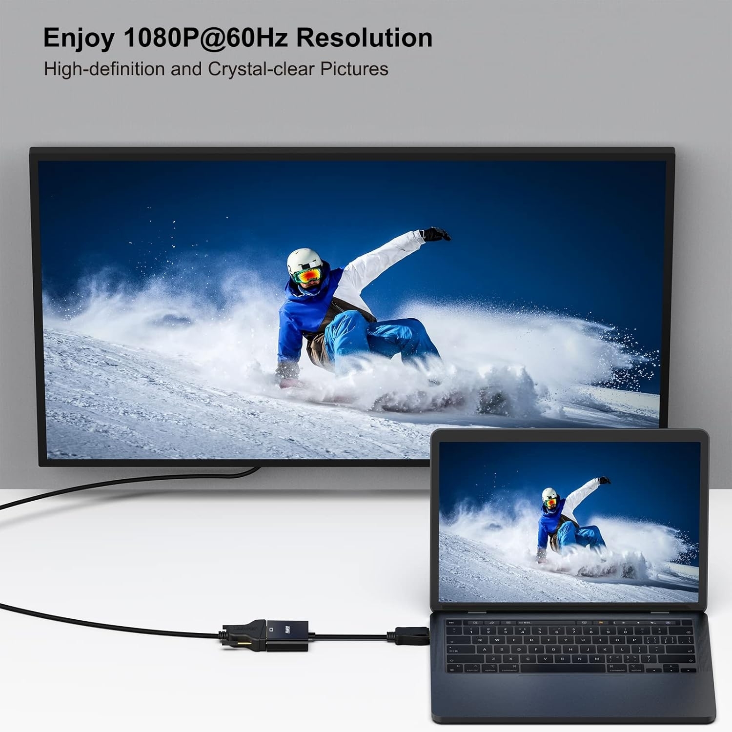 BENFEI DisplayPort to DVI DVI-D Single Link Adapter view 5