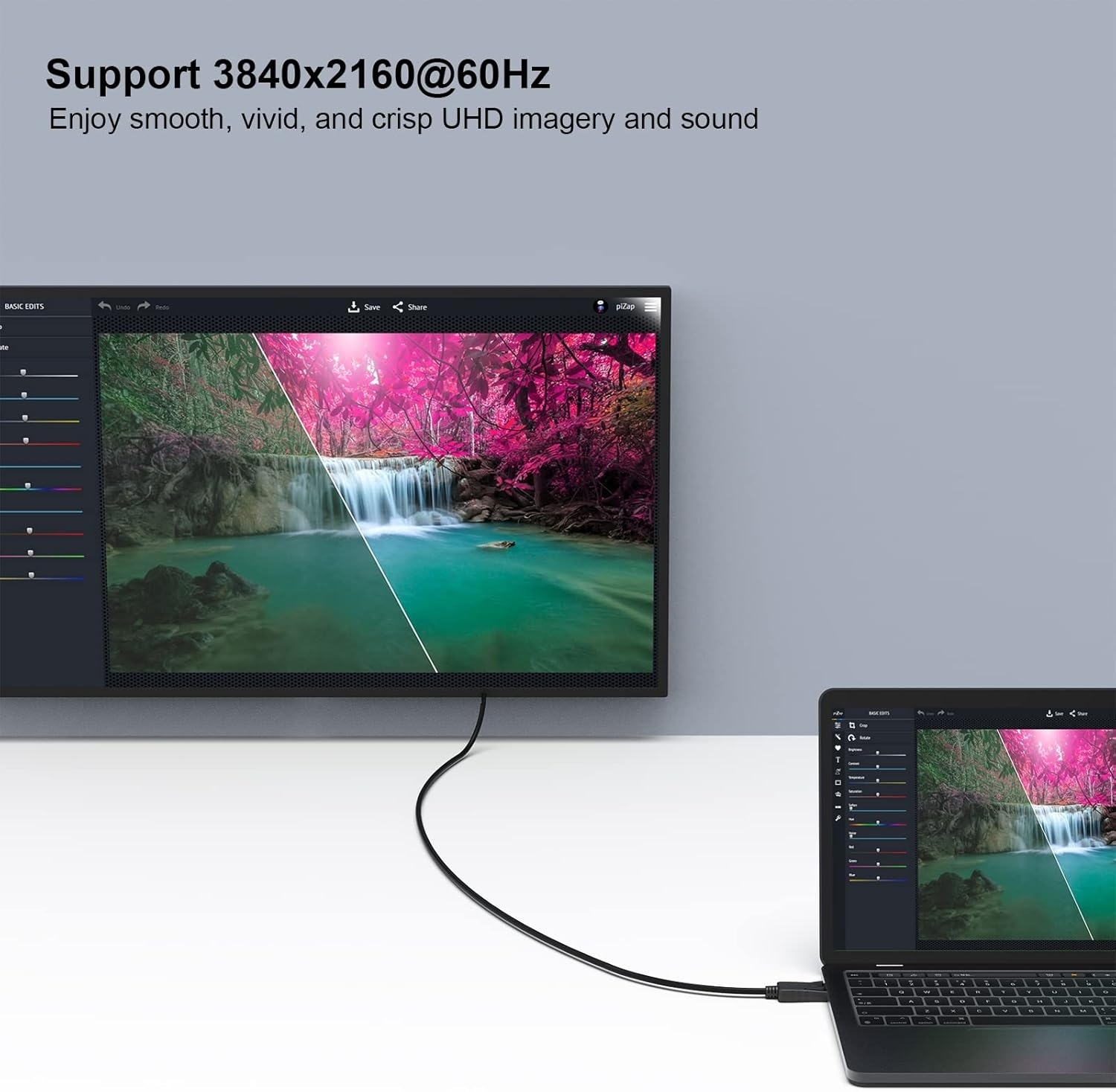 BENFEI DisplayPort to DisplayPort 8K @ 60Hz Cable 1.8m view 4