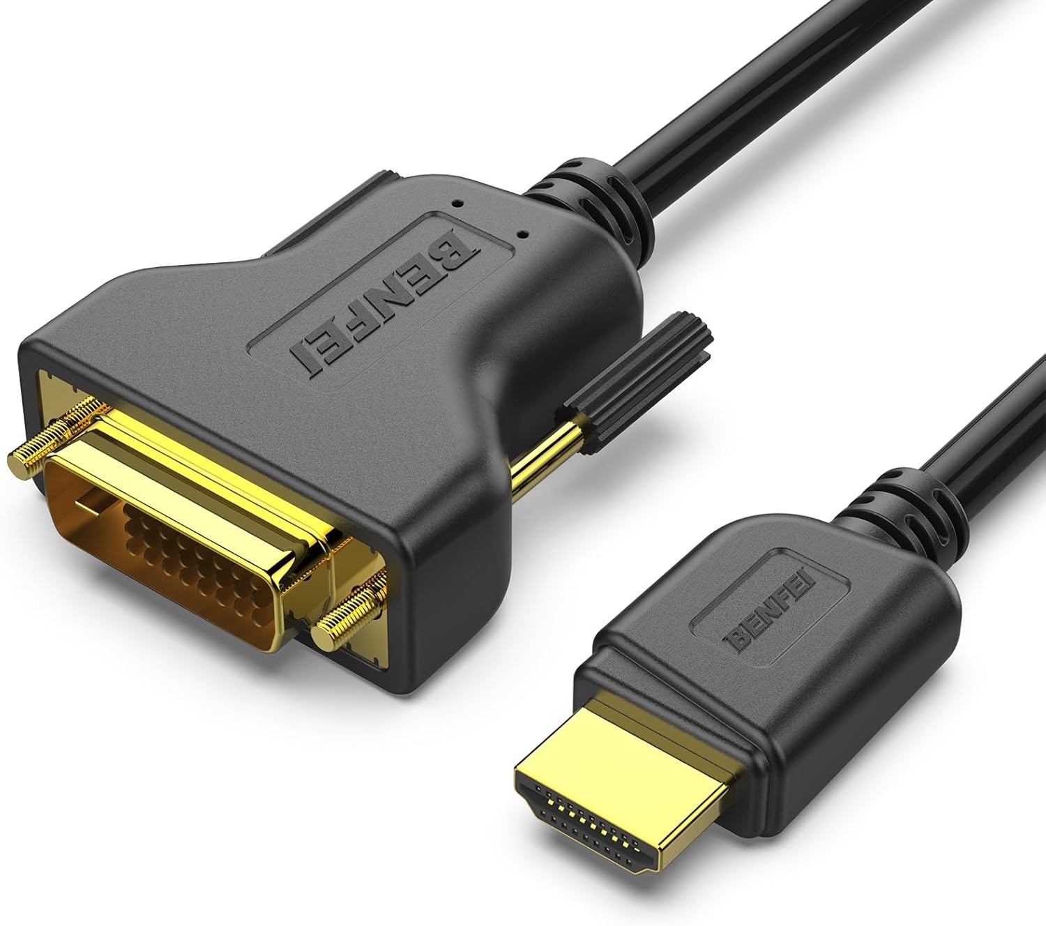 BENFEI HDMI to DVI, Bi Directional DVI-D 24+1 Male to HDMI Male High Speed