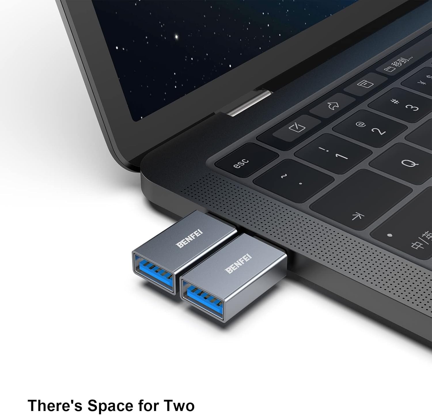 BENFEI USB C to USB 3.0 Adapter, USB C to A Male to Female Adapte view 3