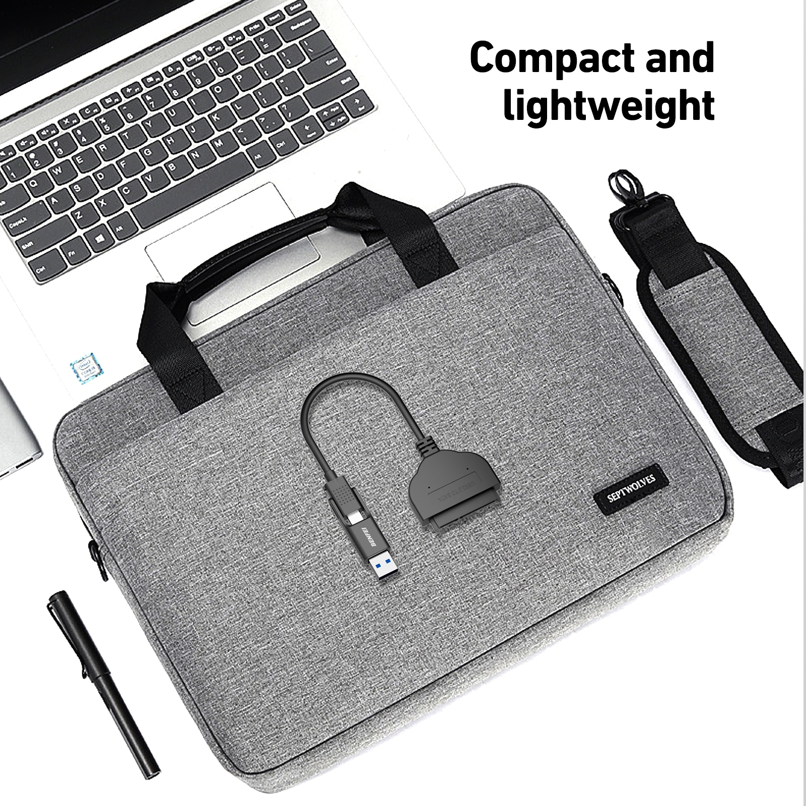 BENFEI 2in1 USB-C/USB 3.0 to SATA III Hard Driver Adapter view 7
