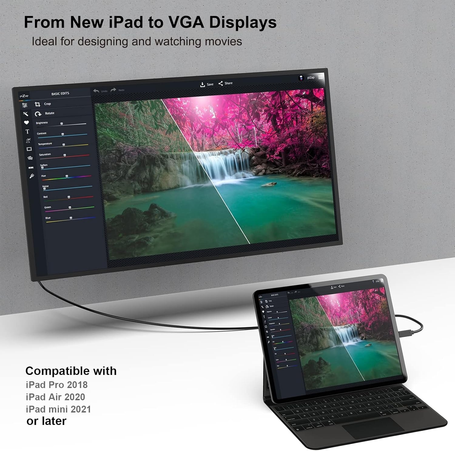 BENFEI USB C to VGA 1.8m (6 Feet) Cable view 7