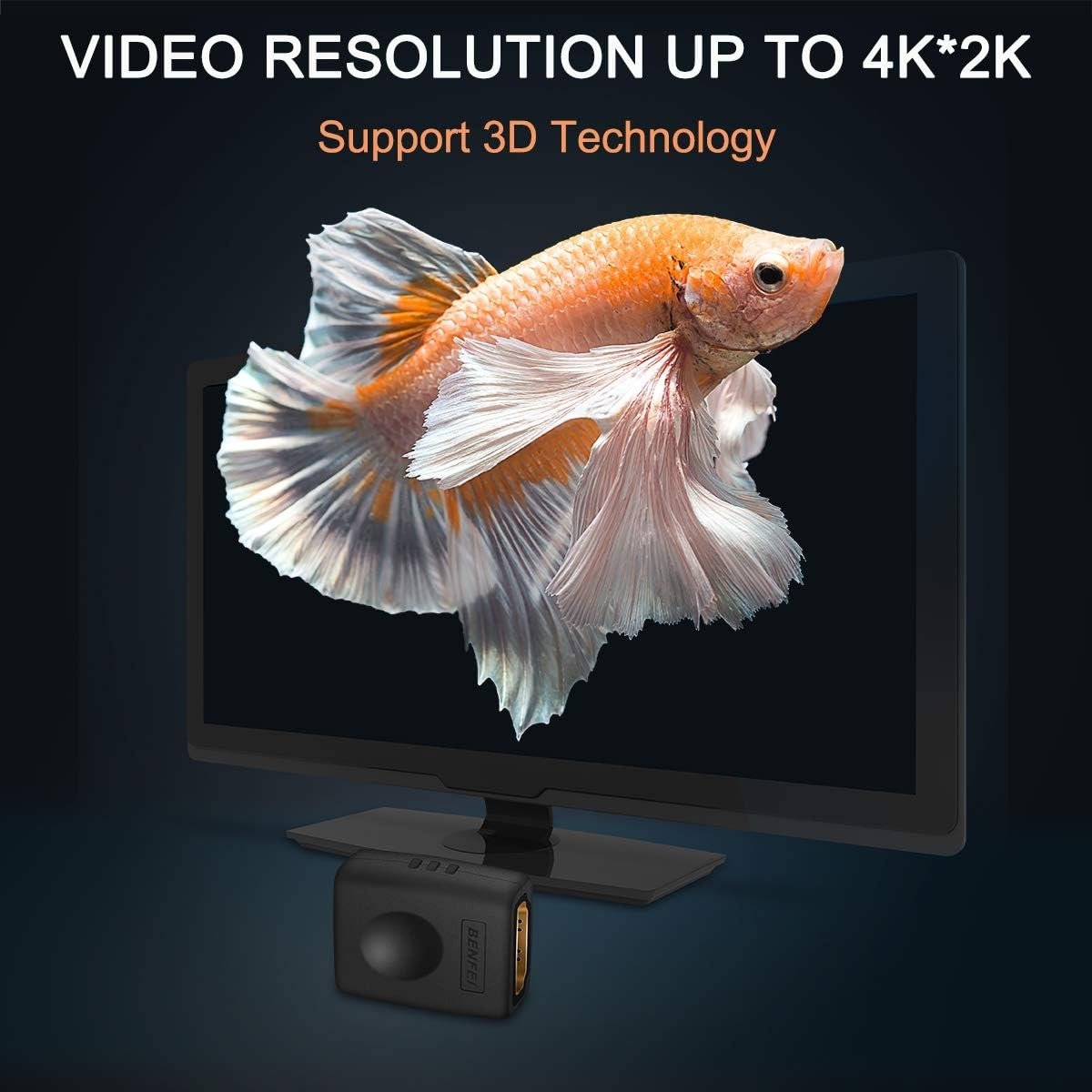 BENFEI 4K HDMI Coupler, HDMI Female to Female Adapter view 2