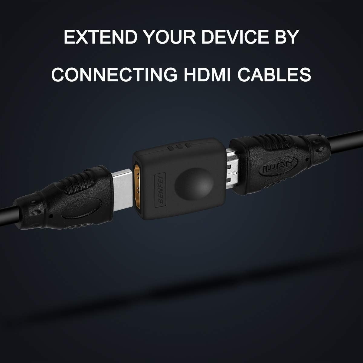 BENFEI 4K HDMI Coupler, HDMI Female to Female Adapter view 3