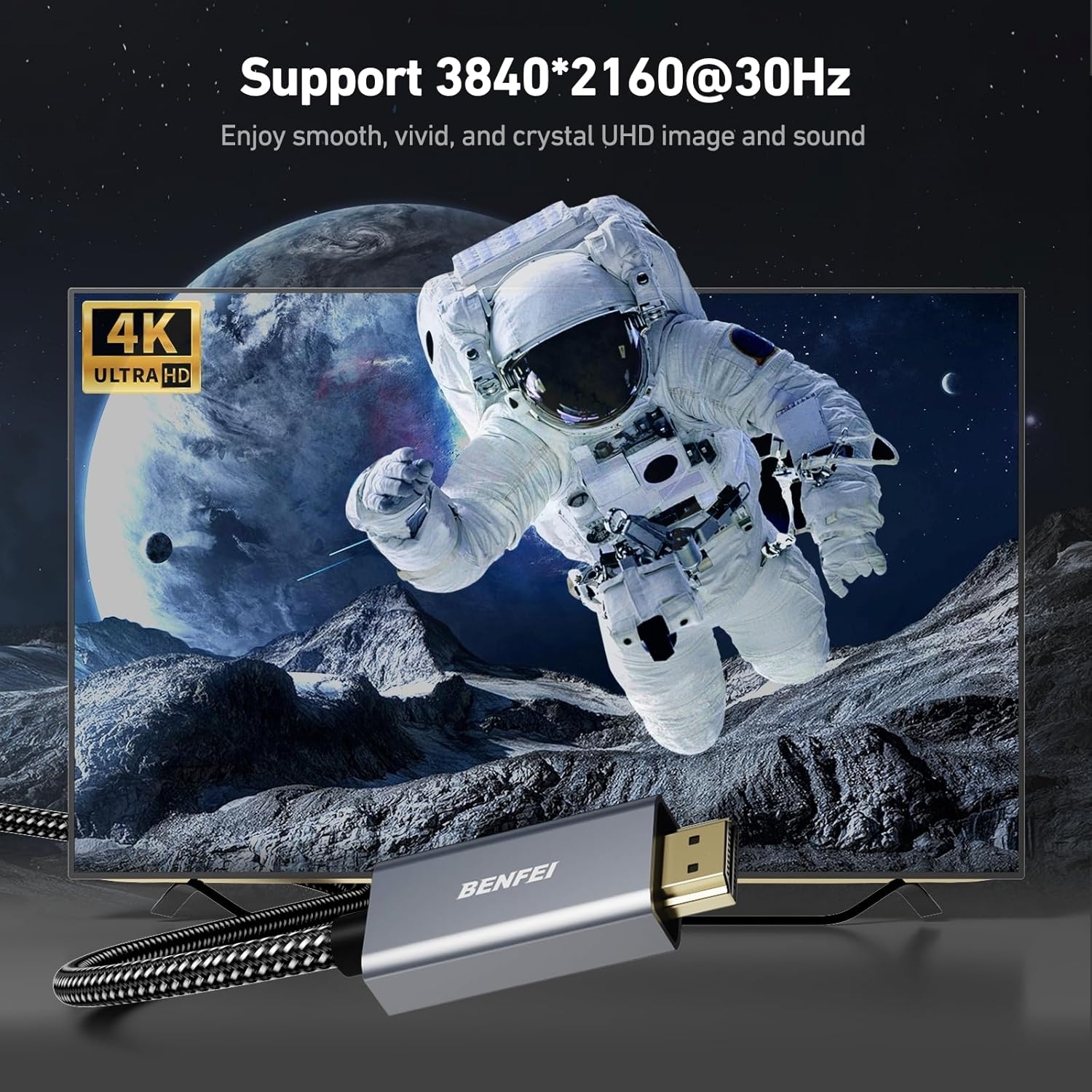 BENFEI 4K DisplayPort to HDMI 4.5m Cable view 6