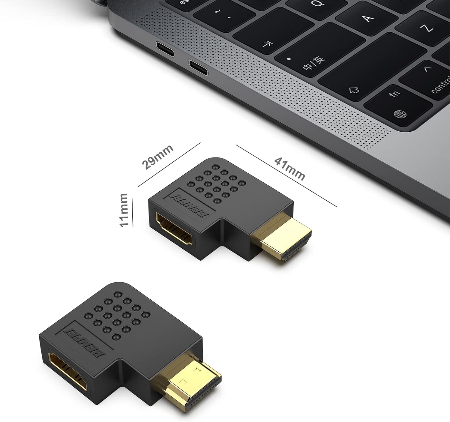 BENFEI HDMI Male to Female Right Angle 90 Degree Adapter view 7