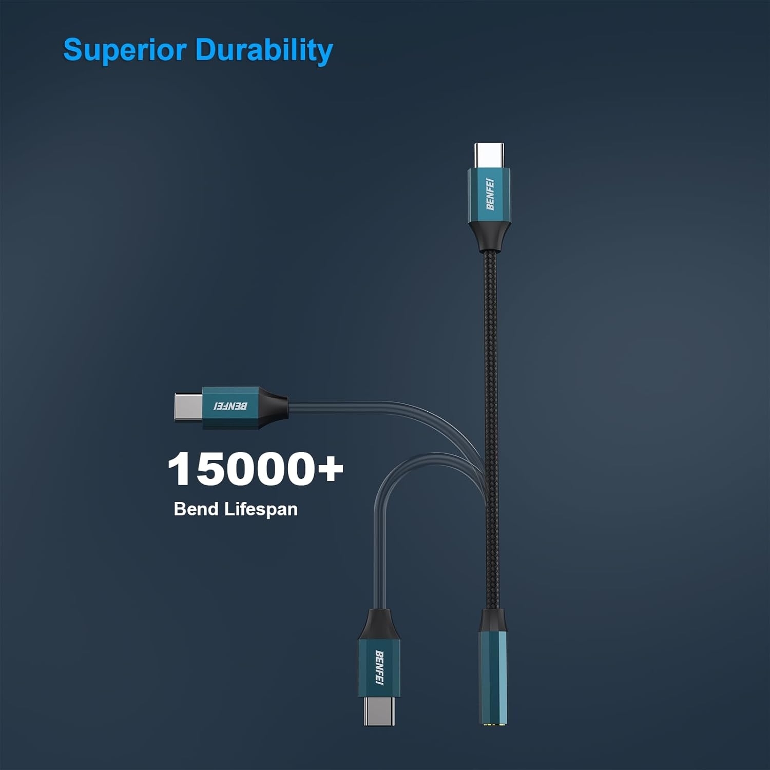 BENFEI USB-C to 3.5mm Audio Jack Adapter view 3