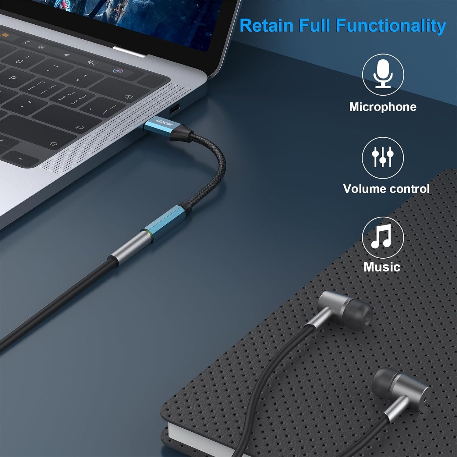 BENFEI USB-C to 3.5mm Audio Jack Adapter view 7