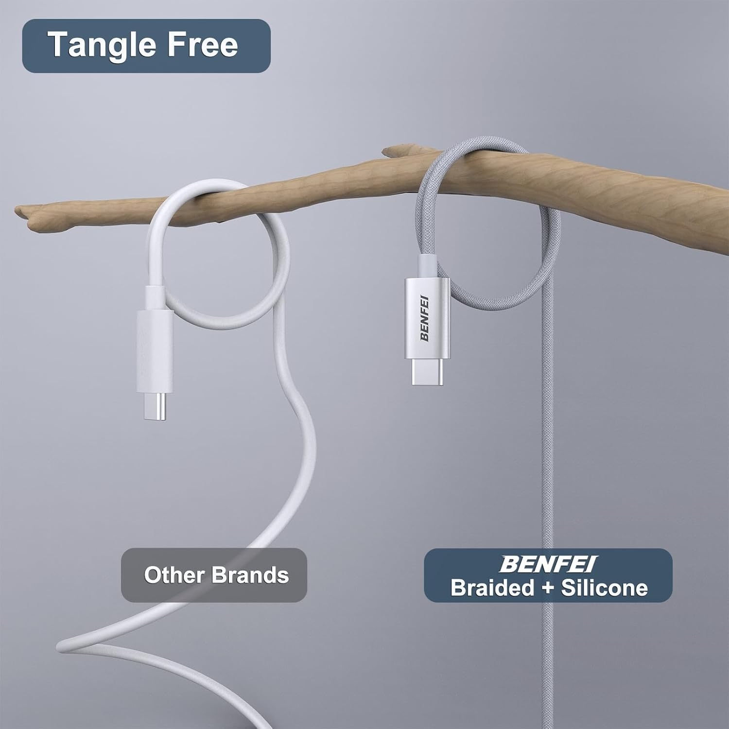 BENFEI 100W USB C to C Fast Charging Cable 1M view 2