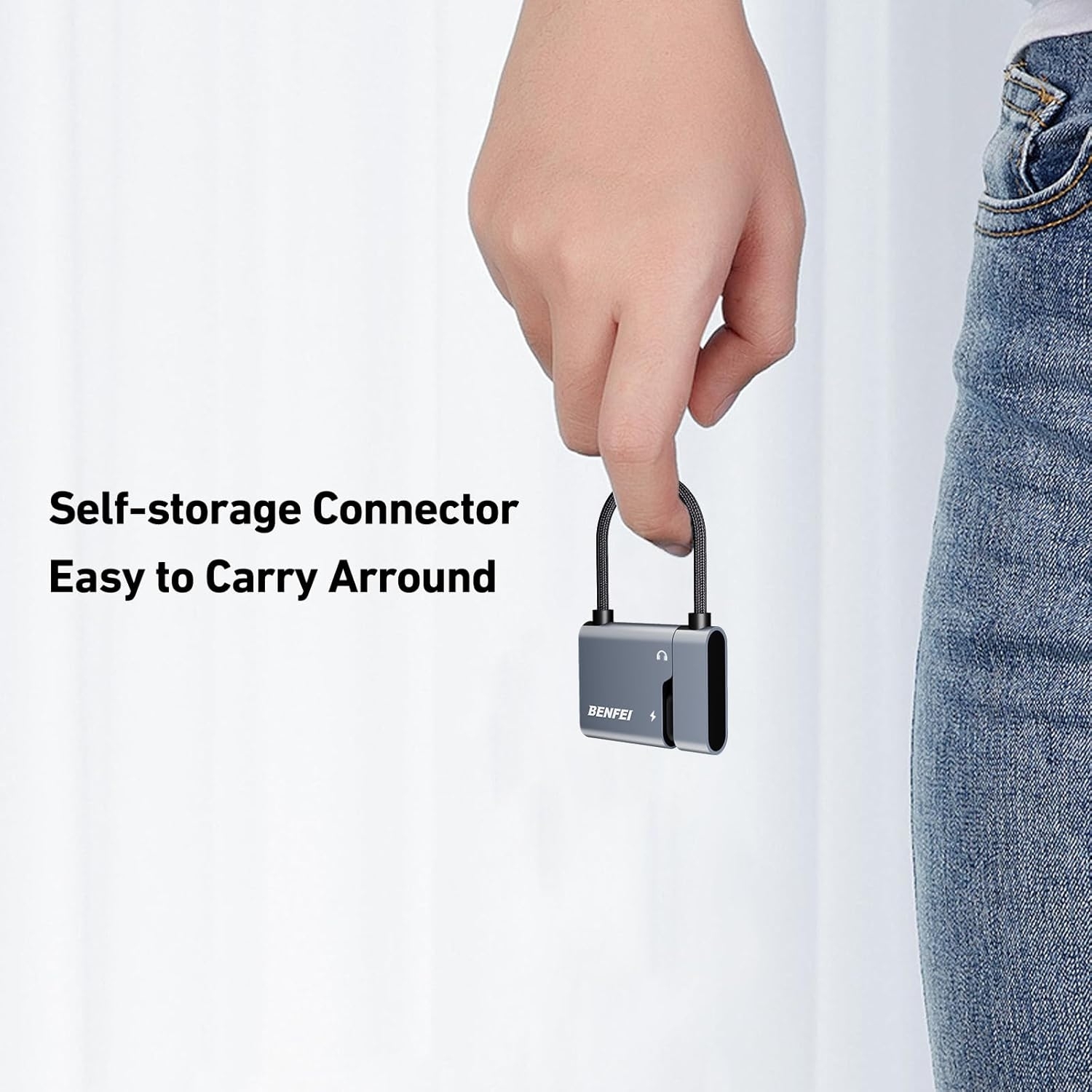 BENFEI USB C to Audio Jack Adapter with 60W Fast Charging view 6