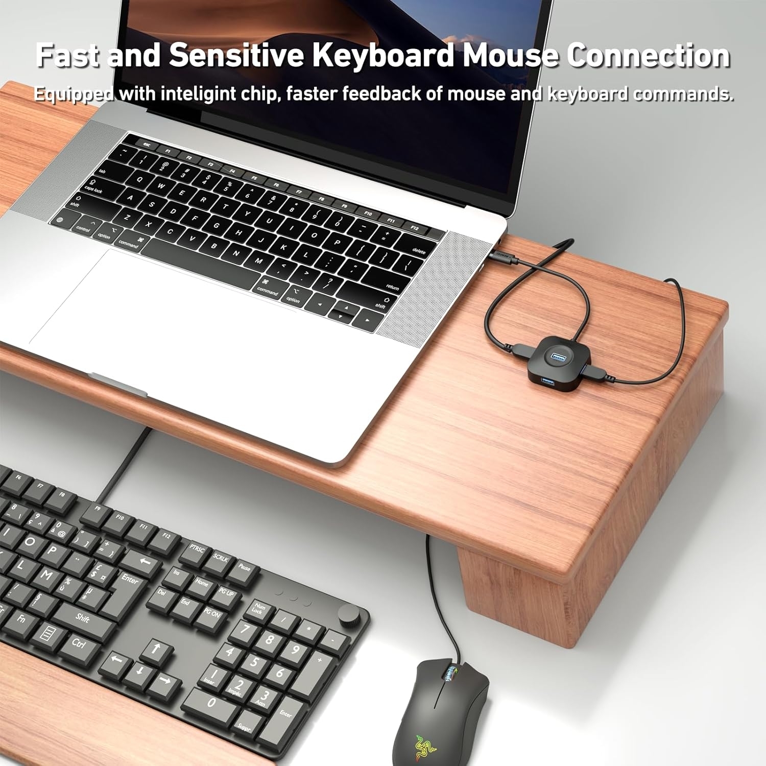 BENFEI 371BK USB-C 4-port USB 3.0 Hub view 5