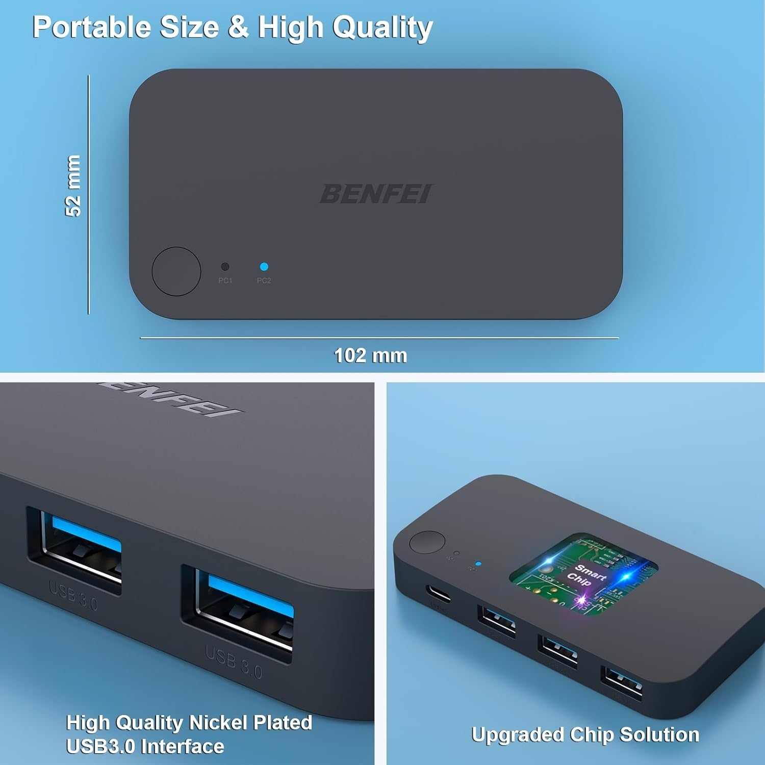 BENFEI 000376BK USB 3.0 Switch view 7
