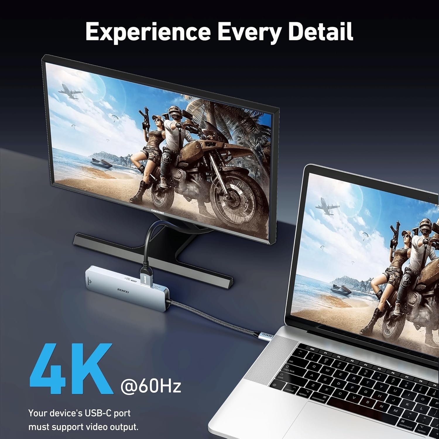 BENFEI 6-in-1 USB C Hub view 5