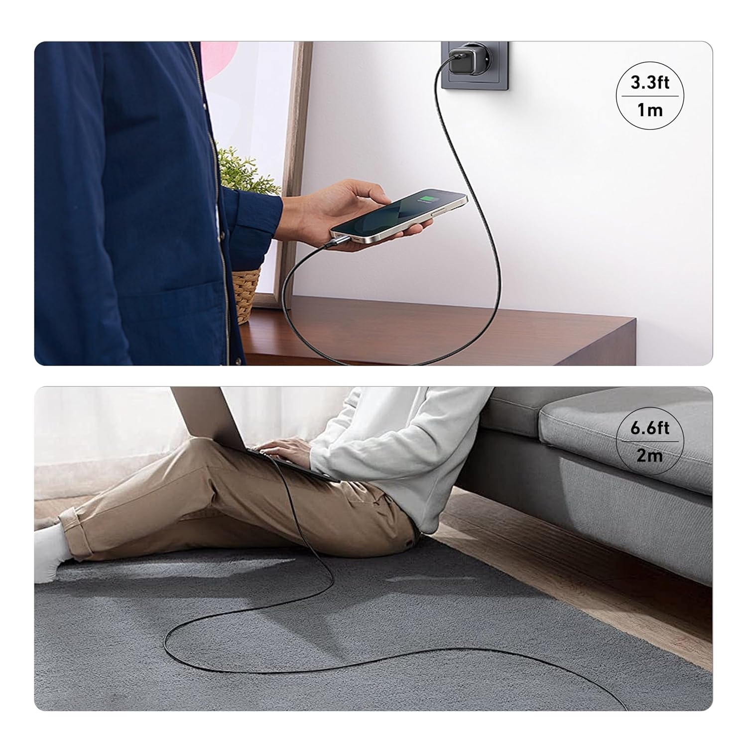 BENFEI 000383GY USB-C to USB-C Cable (4K@120Hz) view 6