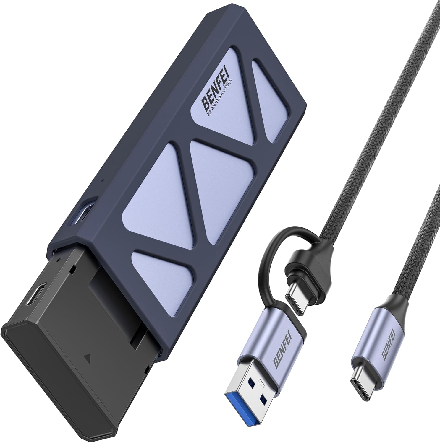 BENFEI M.2 SSD Enclosure USB3.2 Gen2 10 Gbps