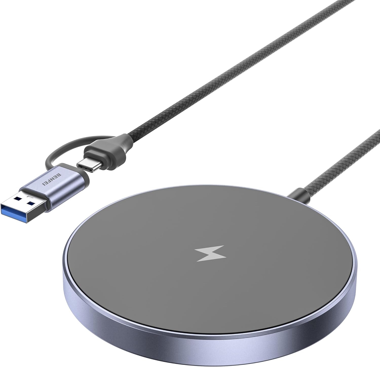 BENFEI 000401GY Magnetic Wireless Charger 15W Compatible with MagSafe Charger