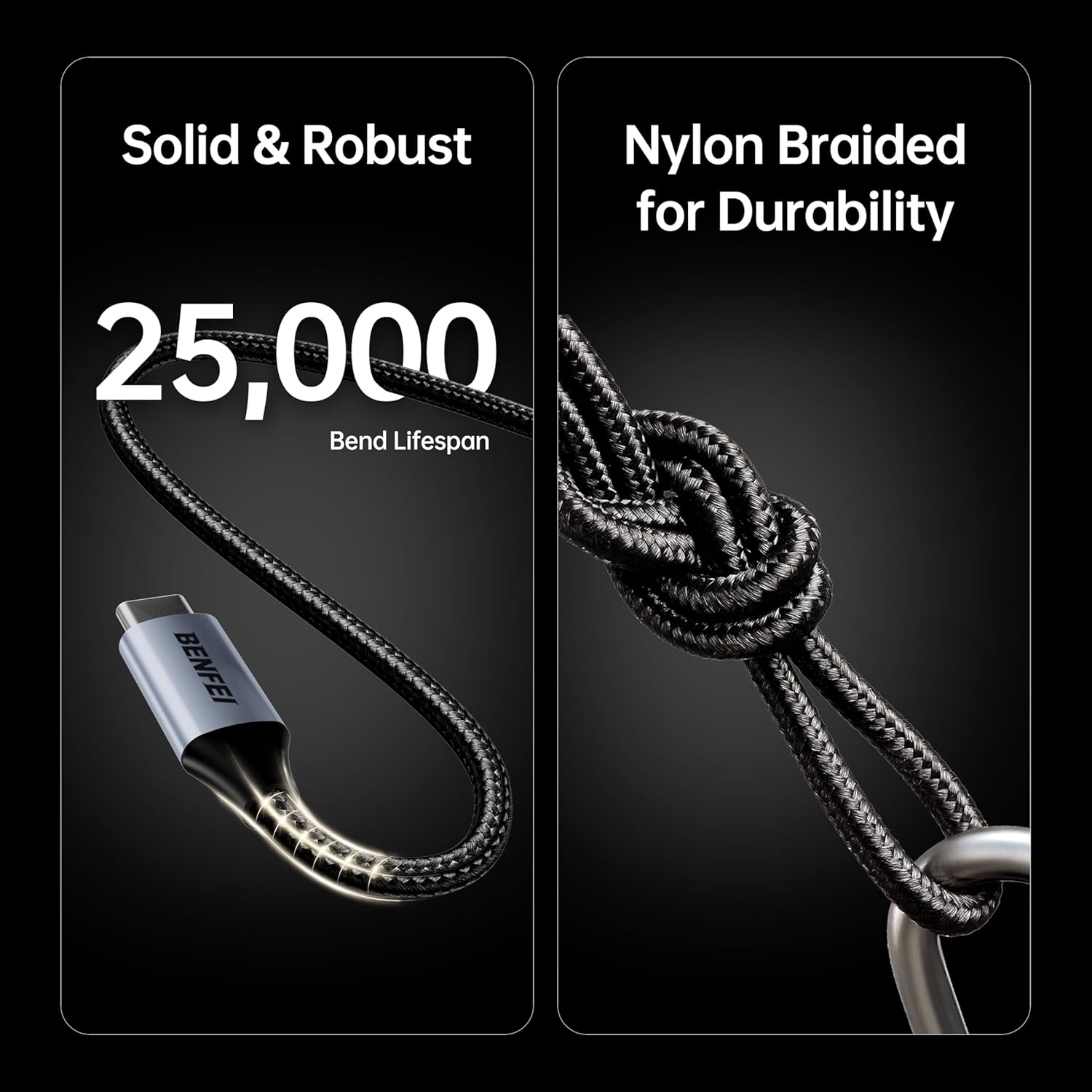 BENFEI 405GY-1.5M USB B to USB C Printer Cable view 8