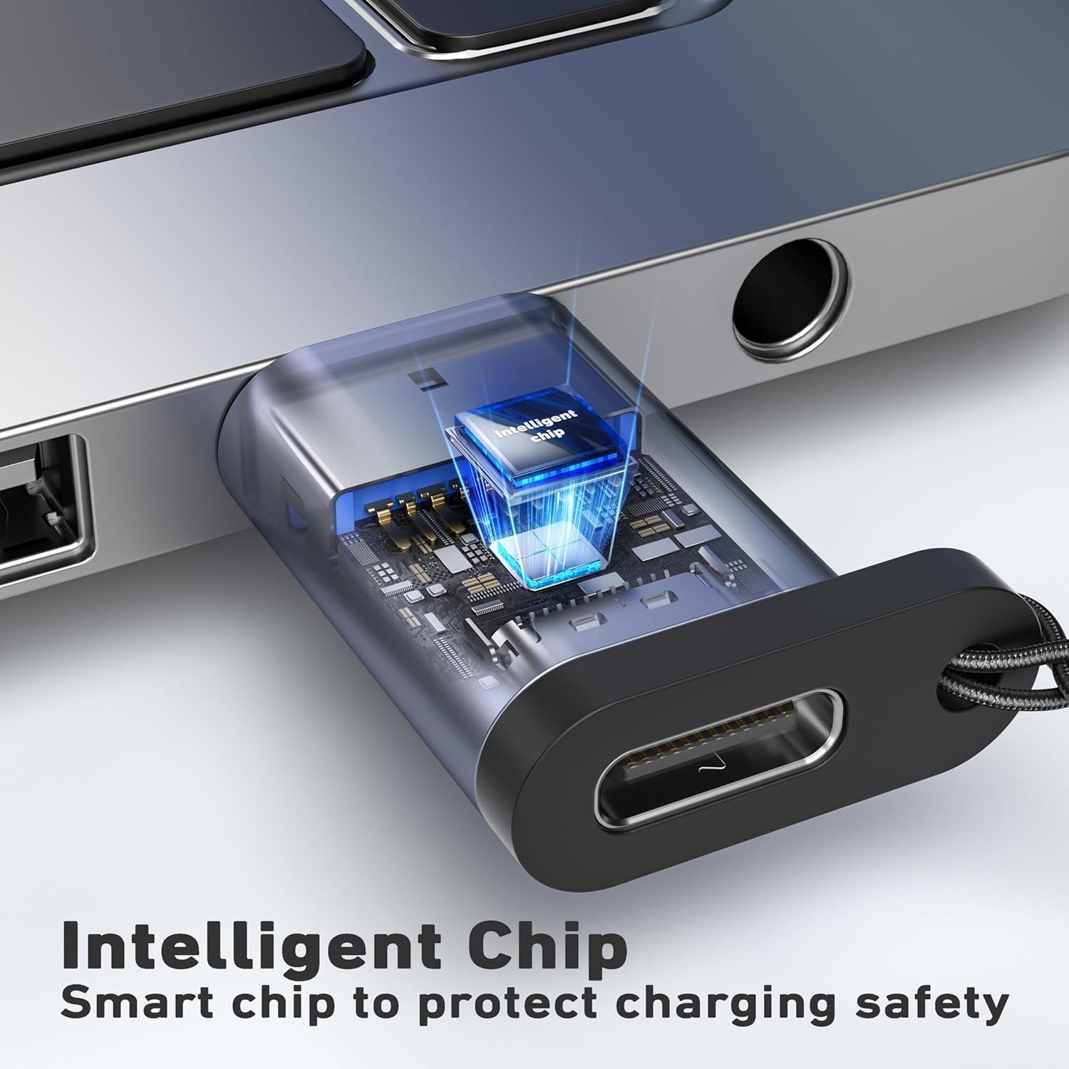 BENFEI 407GY 2-Pack USB Type-A to USB-C Adapter Male to Female Supporting 5V view 2