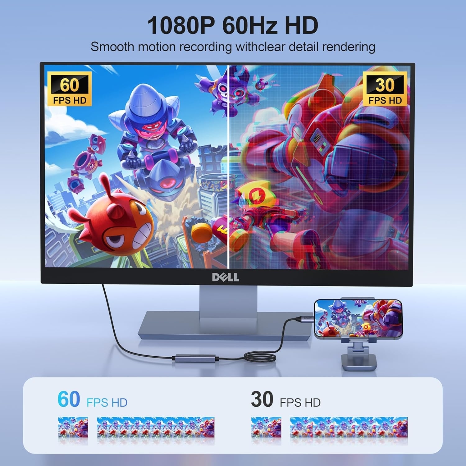 BENFEI 408GY USB-C to USB-C+A + PD (100W) Video/Audio Capture Card Supporting view 3