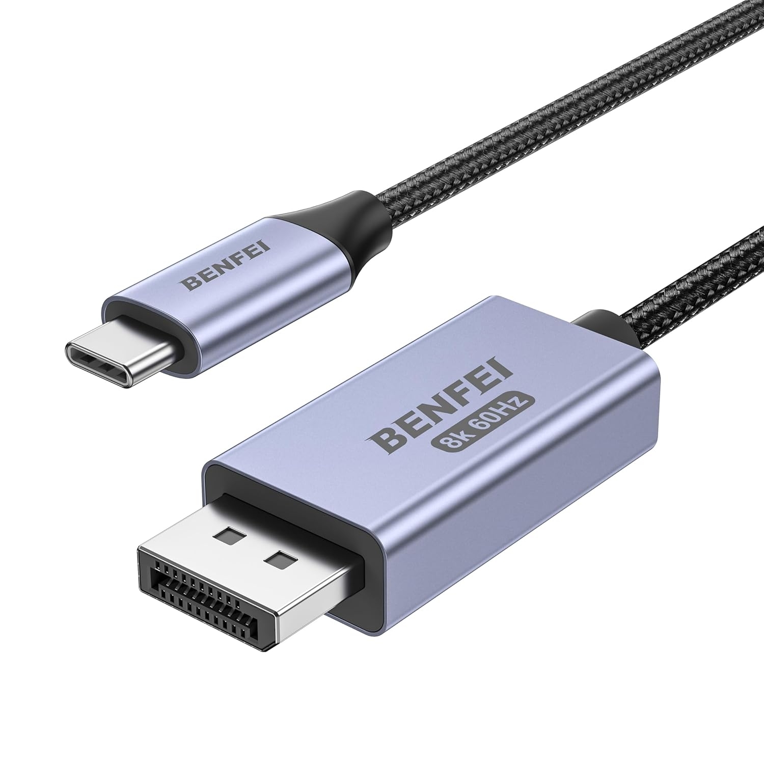 BENFEI 412GY Bidirectional USB-C to DisplayPort V1.4 (Support Thunderbolt 4