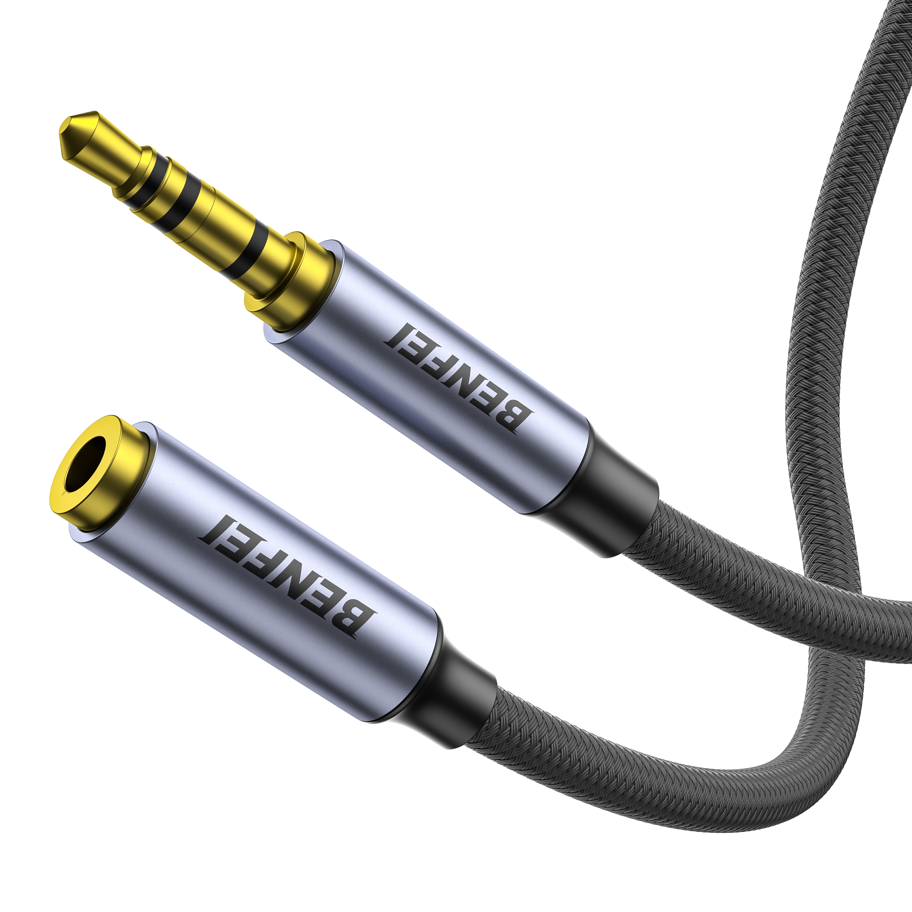 BENFEI 421GY 2M 3.5mm Male to Female AUX Extension Cable