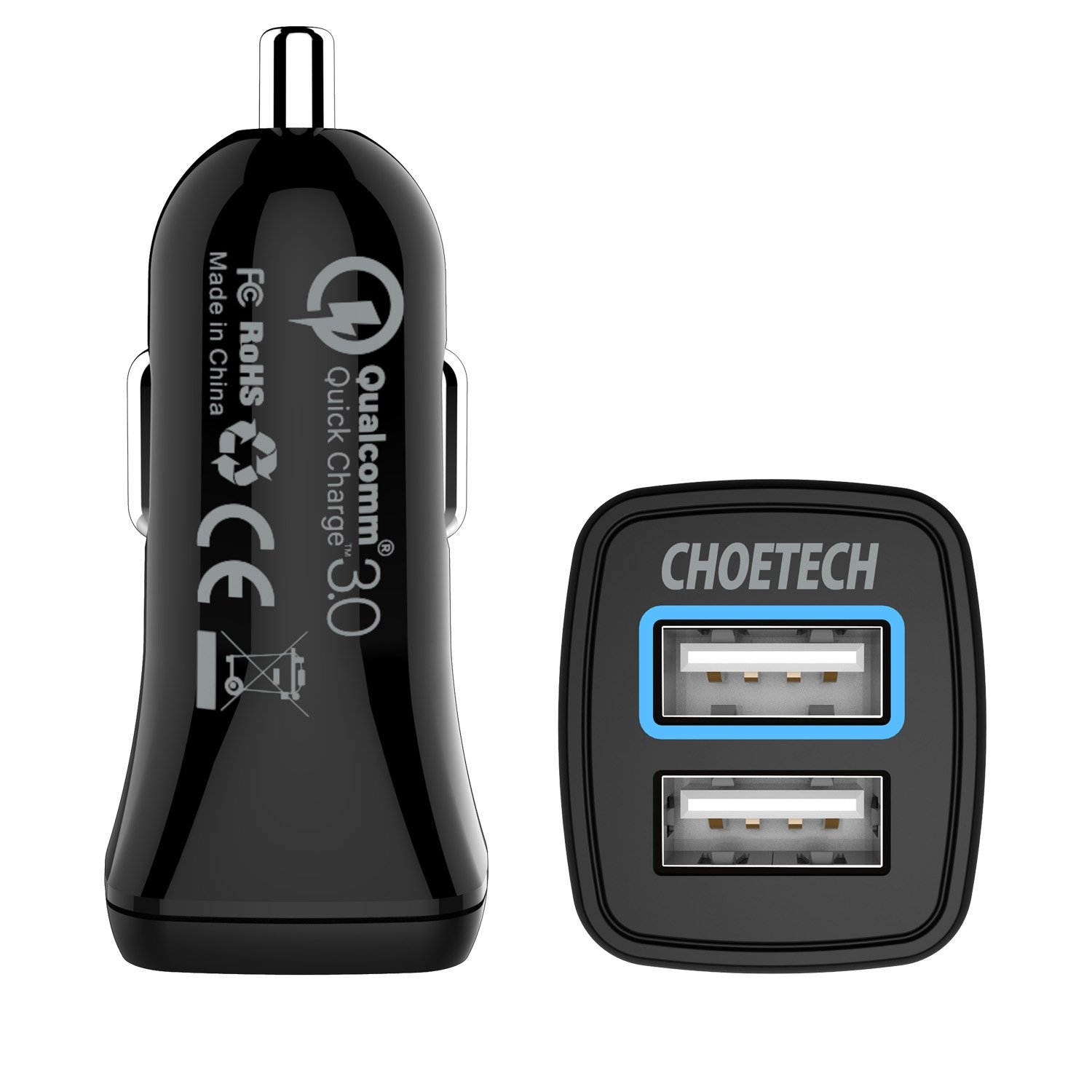 CHOETECH C0051 Quick Charge 3.0 Tech 30W Car Charger view 4