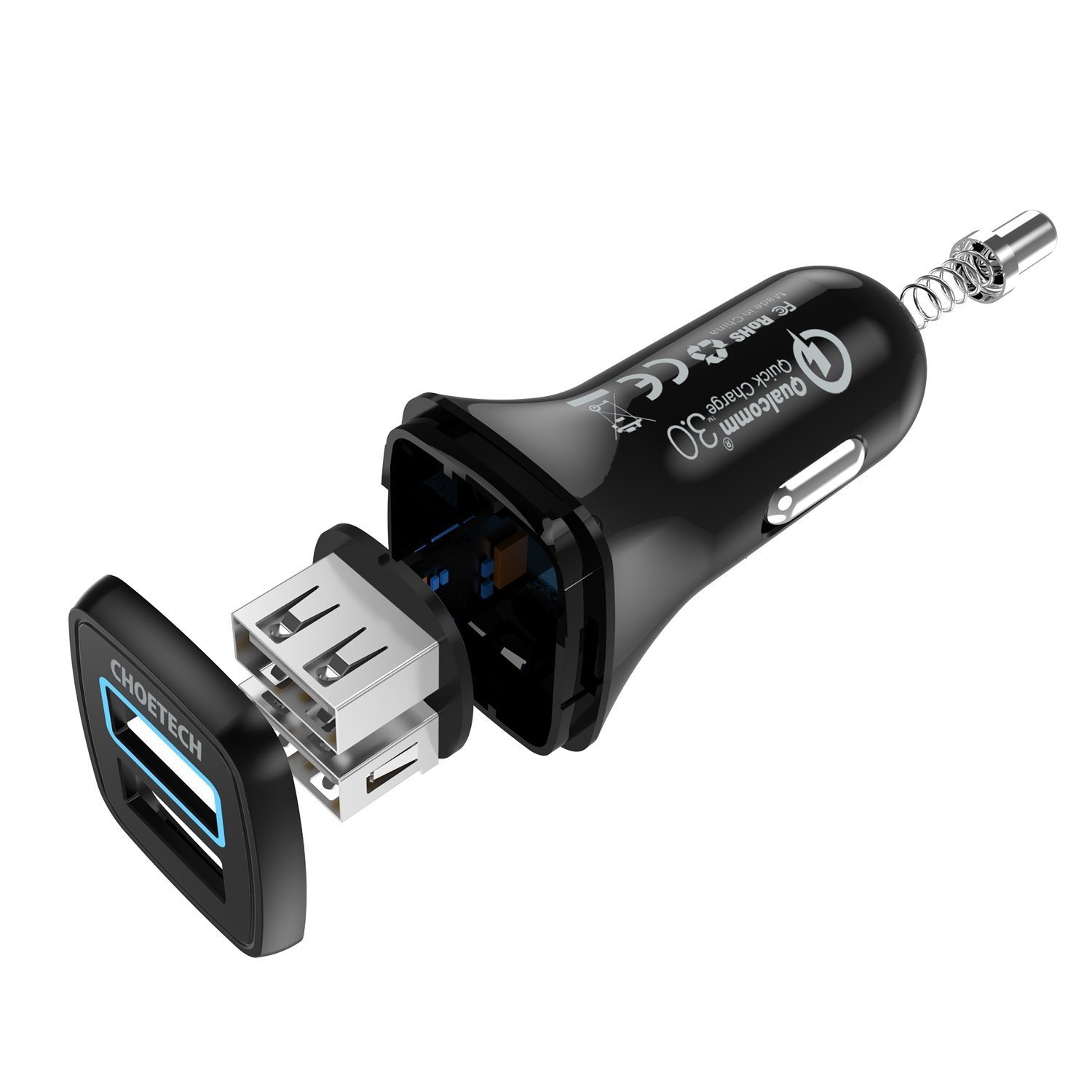 CHOETECH C0051 Quick Charge 3.0 Tech 30W Car Charger view 5